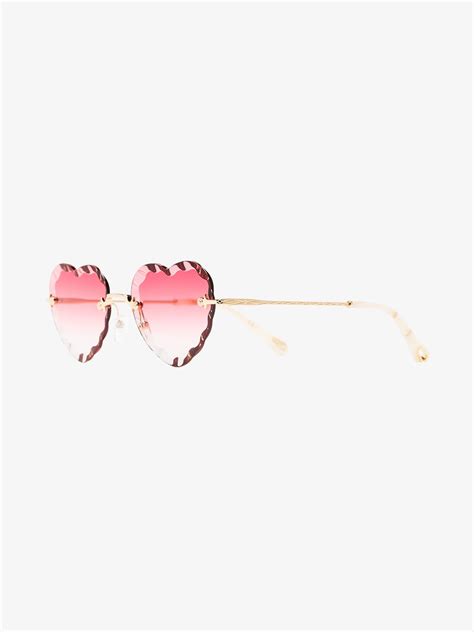 Rosie Heart Sunglasses In Metal 